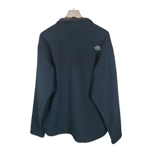 The North Face Men's Fleece Jacket Size XL Navy Blue & Gray Warm Winter Fall - Picture 4 of 10